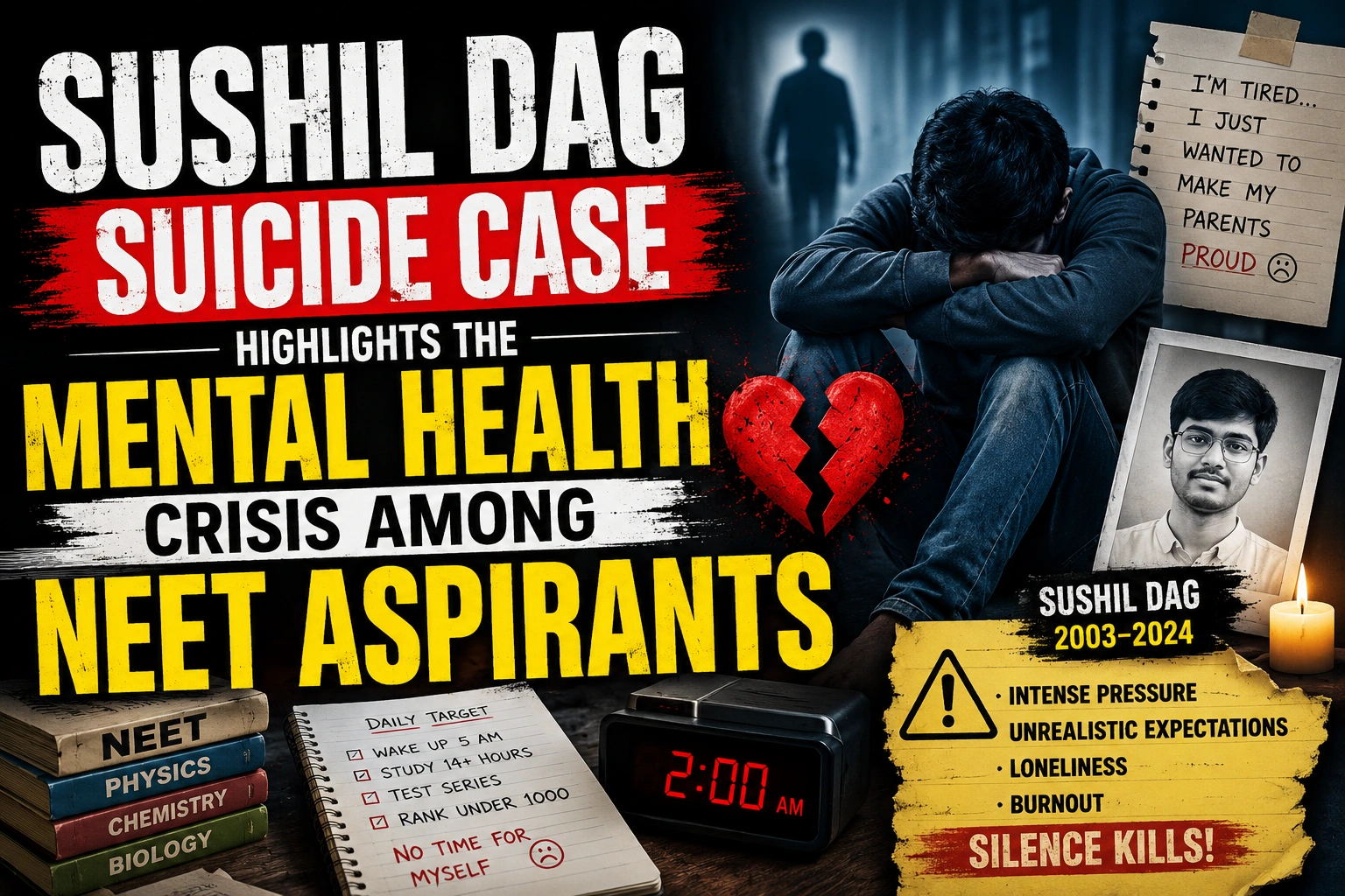 Sushil Dag Suicide Case Highlights the Mental Health Crisis Among NEET Aspirants